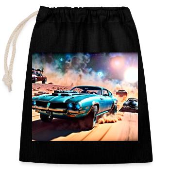 Mad and Furious #1 - Closable cotton gift bag (25x30cm) - black - Front