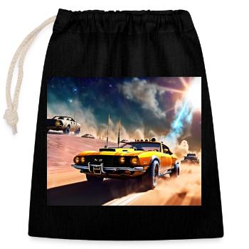 Mad and Furious #2 - Closable cotton gift bag (25x30cm) - black - Front