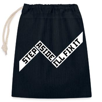 Step Aside I'll Fix It for Fixing Repairman Repair - Closable cotton gift bag (25x30cm) - navy - Front