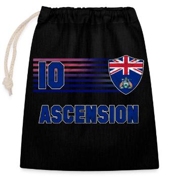 Ascension Football Team - Closable cotton gift bag (25x30cm) - black - Front