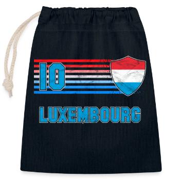 Luxemburg Fußball Mannschaft - Verschließbarer Geschenkbeutel aus Baumwolle (25x30cm) - Navy - Vorne