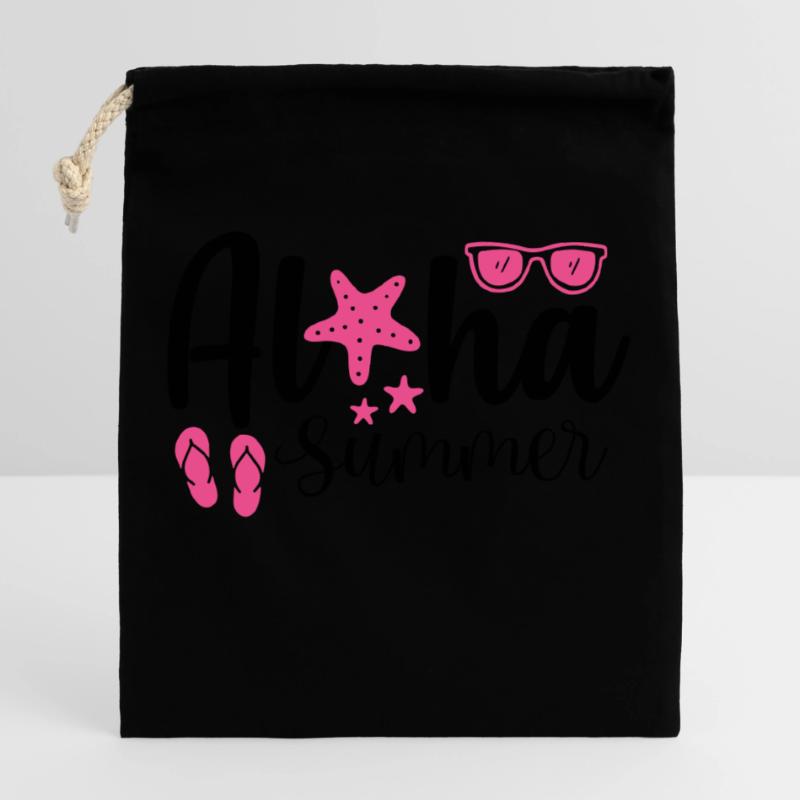Aloha Summer Closable cotton gift bag (25x30cm)