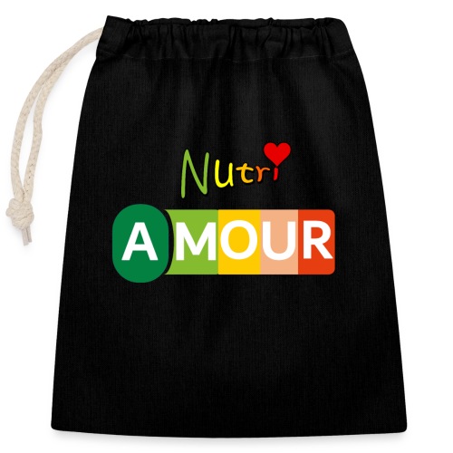 Nutri Amour - Sac cadeau en coton avec cordon (25 x 30 cm)