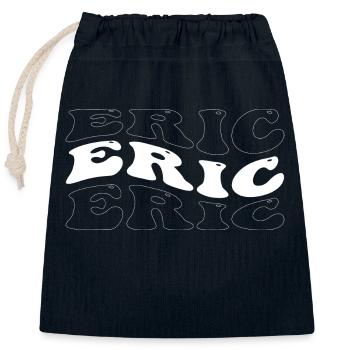 Drôle Eric Groovy 4 Hommes Femmes Cool Eric Tie Dye - Sac cadeau en coton avec cordon (25 x 30 cm) - bleu marine - Devant
