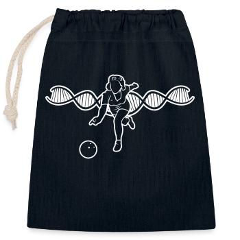 Bowling Kegelverein Bowler Kegeln Bowlingverein - Sac cadeau en coton avec cordon (25 x 30 cm) - bleu marine - Devant