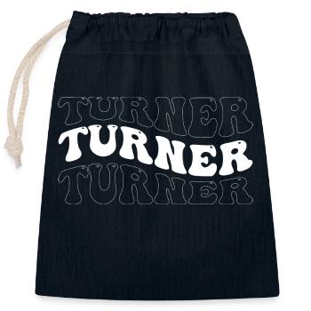 Funny Turner Groovy 4 Men Women Cool Turner Tie - Closable cotton gift bag (25x30cm) - navy - Front