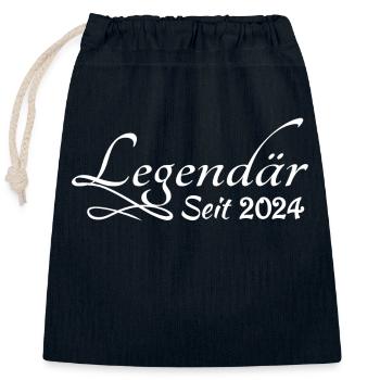 Award 2024 - Closable cotton gift bag (25x30cm) - navy - Front