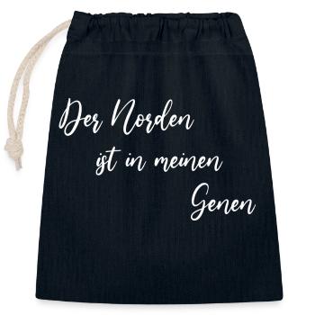 Norden genen - Verschließbarer Geschenkbeutel aus Baumwolle (25x30cm) - Navy - Vorne