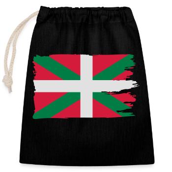 Ikurriña - Closable cotton gift bag (25x30cm) - black - Front
