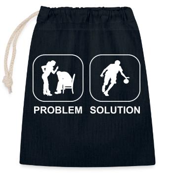 Handball Club Handball Handball Handball Player - Sac cadeau en coton avec cordon (25 x 30 cm) - bleu marine - Devant