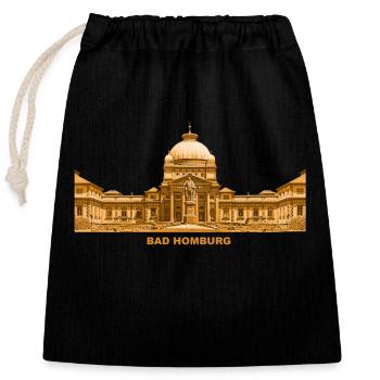 Bad Homburg Taunus Kurort Hessen - Sac cadeau en coton avec cordon (25 x 30 cm) - noir - Devant