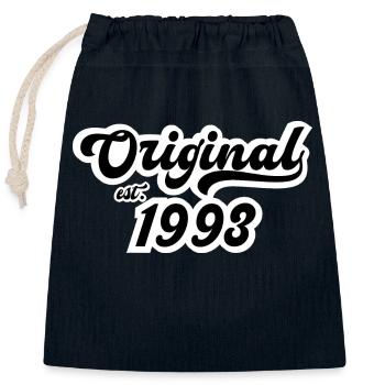 1993 Geburtstag - Verschließbarer Geschenkbeutel aus Baumwolle (25x30cm) - Navy - Vorne