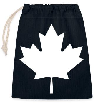 Show off your colors – Canada (dark) - Closable cotton gift bag (25x30cm) - navy - Front