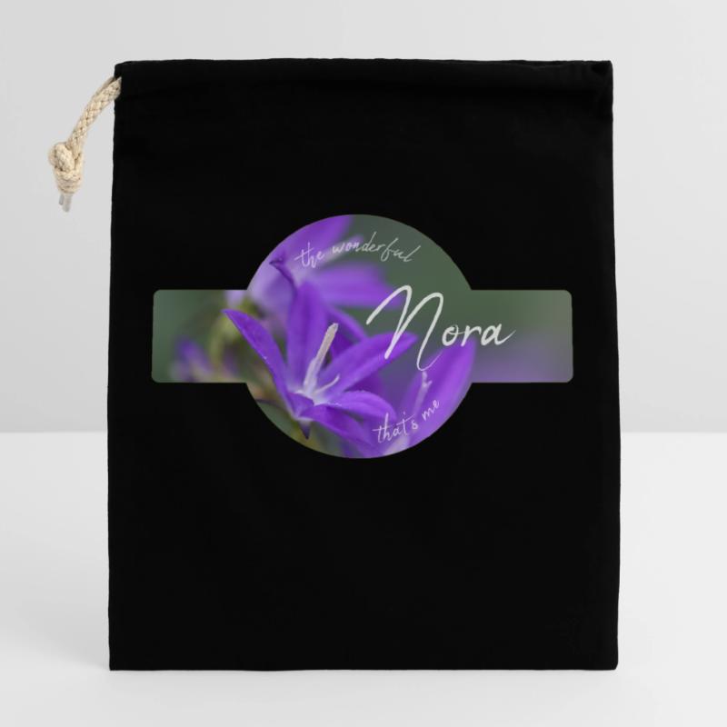Nora Sac cadeau en coton avec cordon (25 x 30 cm)