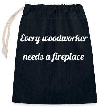 blagues de plombier cool abattage - Sac cadeau en coton avec cordon (25 x 30 cm) - bleu marine - Devant