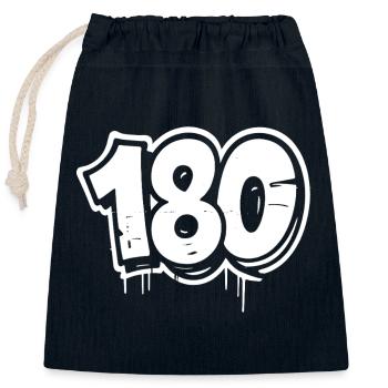 180 Darts Professional Outfit Bull's Eye - Closable cotton gift bag (25x30cm) - navy - Front