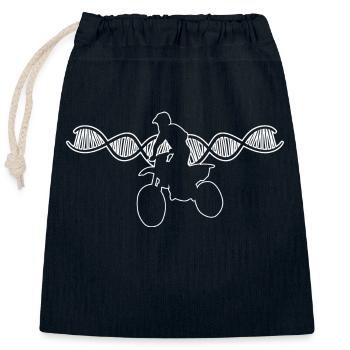 Motorcross Mofa Motorradfahrer Geschenk Motorrad - Verschließbarer Geschenkbeutel aus Baumwolle (25x30cm) - Navy - Vorne