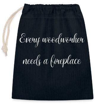 men a carpenters prayer tshirts - Verschließbarer Geschenkbeutel aus Baumwolle (25x30cm) - Navy - Vorne