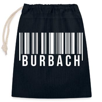 Burbach Westerwald - Verschließbarer Geschenkbeutel aus Baumwolle (25x30cm) - Navy - Vorne