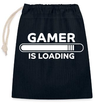 Gamer Spruch Gaming Nerd Lustiges Gamer Geschenk - Verschließbarer Geschenkbeutel aus Baumwolle (25x30cm) - Navy - Vorne