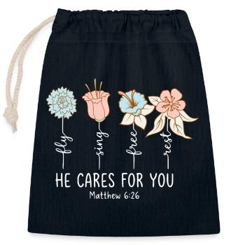 Enfants chrétiens Armor Of God - Sac cadeau en coton avec cordon (25 x 30 cm) - bleu marine - Devant