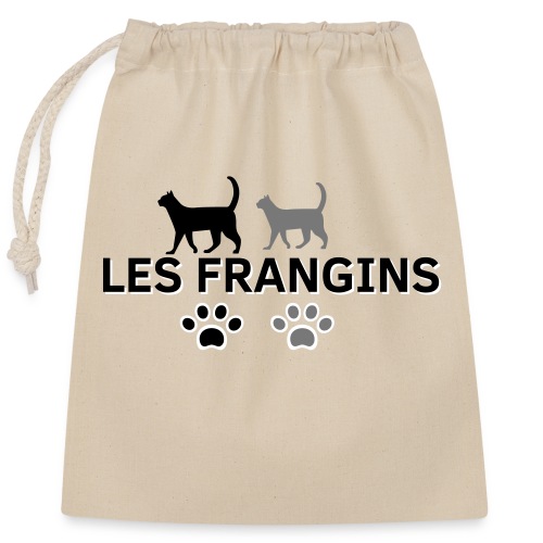 Les FRANGINS - Sac cadeau en coton avec cordon (25 x 30 cm)