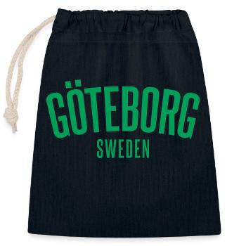 Göteborg Wir geben nie auf - Verschließbarer Geschenkbeutel aus Baumwolle (25x30cm) - Navy - Vorne
