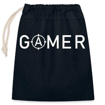 Game Gaming PC - Verschließbarer Geschenkbeutel aus Baumwolle (25x30cm) - Navy - Vorne