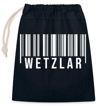 Wetzlar Westerwald - Verschließbarer Geschenkbeutel aus Baumwolle (25x30cm) - Navy - Vorne
