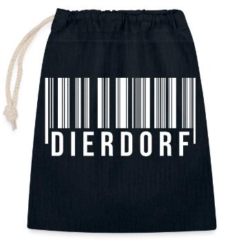 Dierdorf Westerwald - Verschließbarer Geschenkbeutel aus Baumwolle (25x30cm) - Navy - Vorne