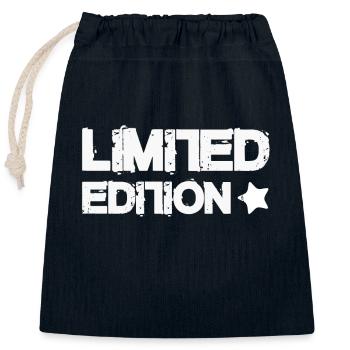 Limited Edition - Closable cotton gift bag (25x30cm) - navy - Front