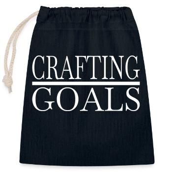 jokes fun creative thinking goal design artist - Verschließbarer Geschenkbeutel aus Baumwolle (25x30cm) - Navy - Vorne