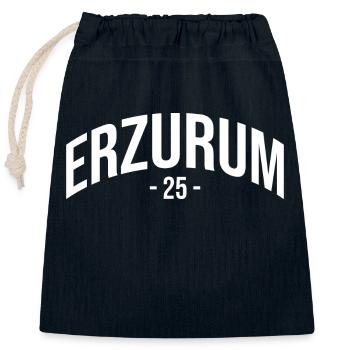 Erzurum 25 Türkei Turkiye Geschenk Urlaub TR Türk - Verschließbarer Geschenkbeutel aus Baumwolle (25x30cm) - Navy - Vorne