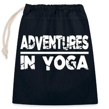 thrilling experiences outdoor activities awesome - Verschließbarer Geschenkbeutel aus Baumwolle (25x30cm) - Navy - Vorne