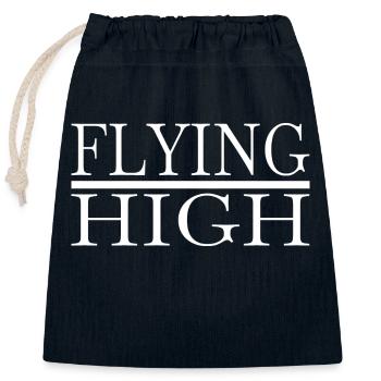 joke aerial acrobatics free-flying awesome - Verschließbarer Geschenkbeutel aus Baumwolle (25x30cm) - Navy - Vorne