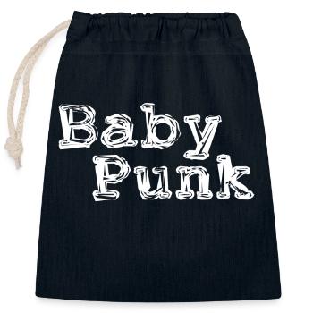 Baby Punk - Verschließbarer Geschenkbeutel aus Baumwolle (25x30cm) - Navy - Vorne