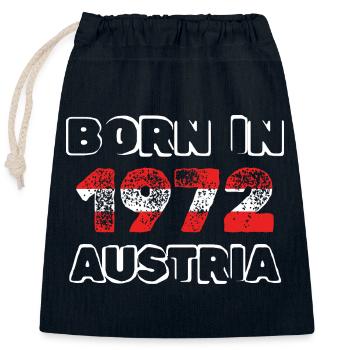 Geboren 1972 - Verschließbarer Geschenkbeutel aus Baumwolle (25x30cm) - Navy - Vorne
