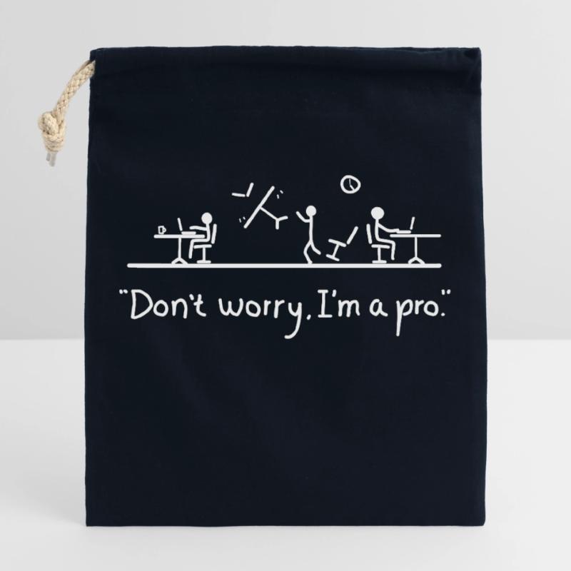 Programmierer oder Bürogeschenkidee Verschließbarer Geschenkbeutel aus Baumwolle (25x30cm)