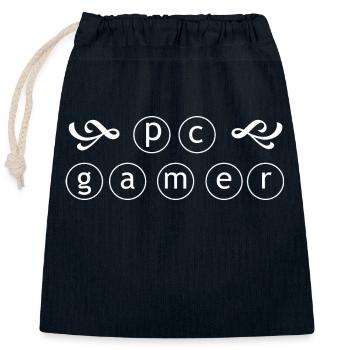 Game Gaming PC - Verschließbarer Geschenkbeutel aus Baumwolle (25x30cm) - Navy - Vorne