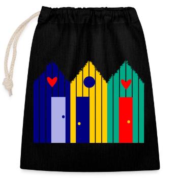 anniversary. Anniversary Decade. humor. funny - Closable cotton gift bag (25x30cm) - black - Front