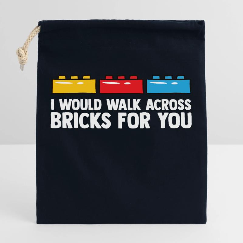 Brick Builder Brick Building Master Builder Closable cotton gift bag (25x30cm)