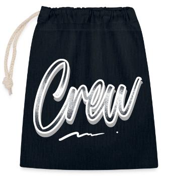Crew - Closable cotton gift bag (25x30cm) - navy - Front