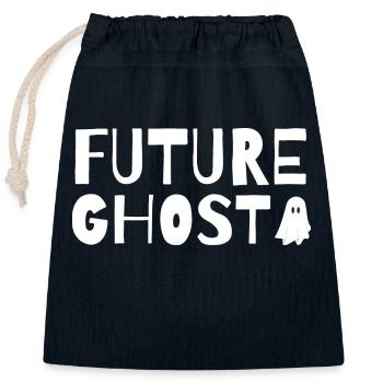 Fantôme du futur - Sac cadeau en coton avec cordon (25 x 30 cm) - bleu marine - Devant