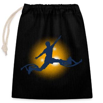 Boking Silhouette - Sac cadeau en coton avec cordon (25 x 30 cm) - noir - Devant