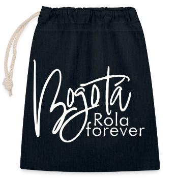 Rola für immer - Verschließbarer Geschenkbeutel aus Baumwolle (25x30cm) - Navy - Vorne