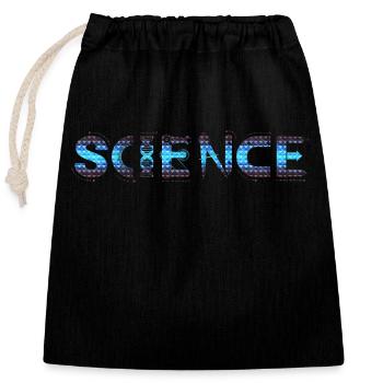 Science Science Scientist Physics Lab DNA - Closable cotton gift bag (25x30cm) - black - Front