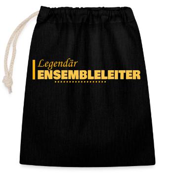 Profession Chef d’ensemble - Sac cadeau en coton avec cordon (25 x 30 cm) - noir - Devant