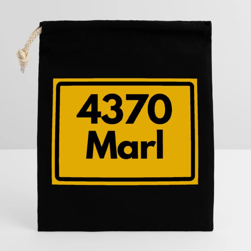 OLD POSTCODE POSTCODE RETRO 4370 MARL – NRW Closable cotton gift bag (25x30cm)