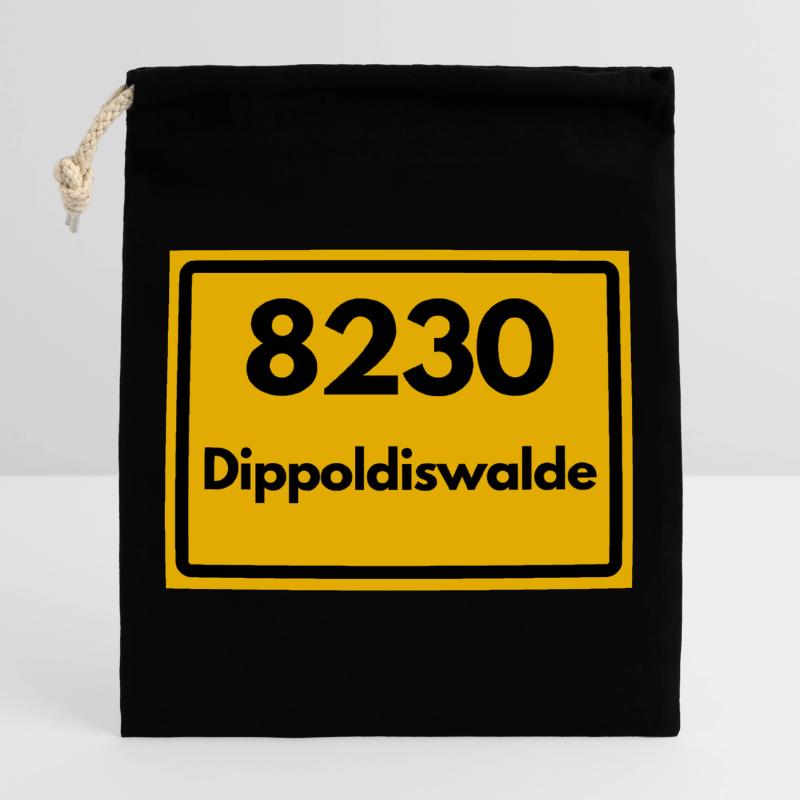 OLD POSTCODE ZIP CODE 8230 DIPPOLDISWALDE SAXONY Closable cotton gift bag (25x30cm)