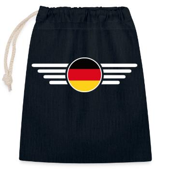 T-shirt Allemagne : Style, Diversité, Culture - Sac cadeau en coton avec cordon (25 x 30 cm) - bleu marine - Devant